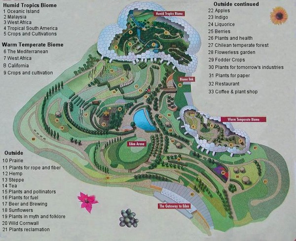 eden project map				